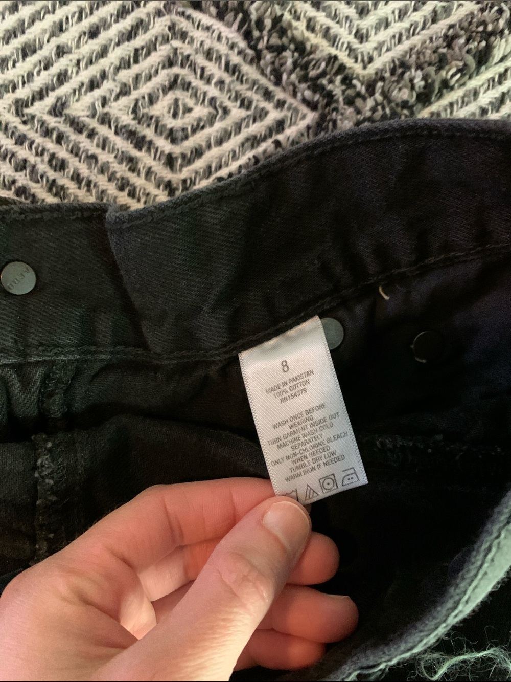 Aeropostale Black Distressed Denim Mom Shorts - Picture 5 of 5